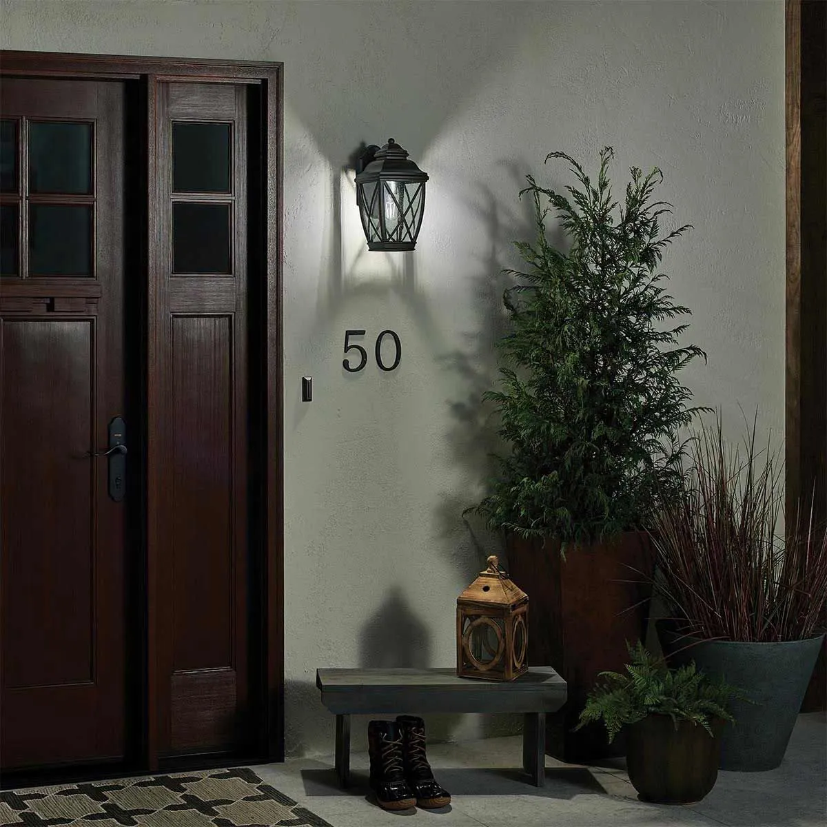 Tangier 1 Light Medium Wall Lantern | Olde Bronze
