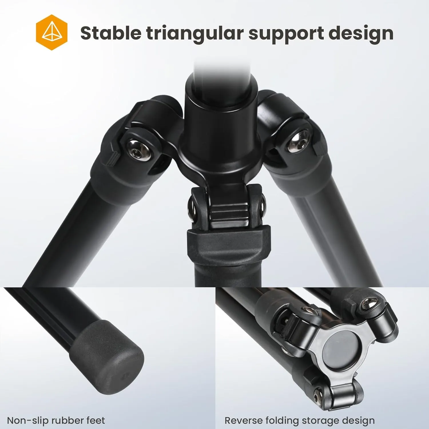 TARION Reverse Folding Light Stand - 6.6ft Studio Lighting Stand Aluminum Photographic Tripod Stand Foldable Lightweight with Carry Bag for Flash Reflector Umbrella Softbox Ring Light Backdrop FLS-20T