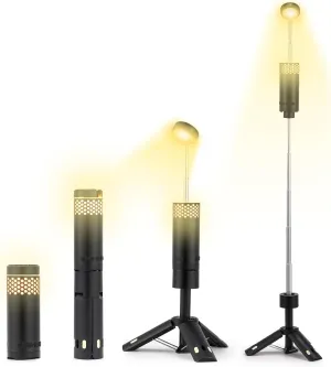 Telescopic Camping Light, Recahrgeable Portable Camping Lantern 4 Light Modes, with Tripod and Storage Bag, 10000mAh Battery Outdoor Lights for Emergency, Camping, Hiking