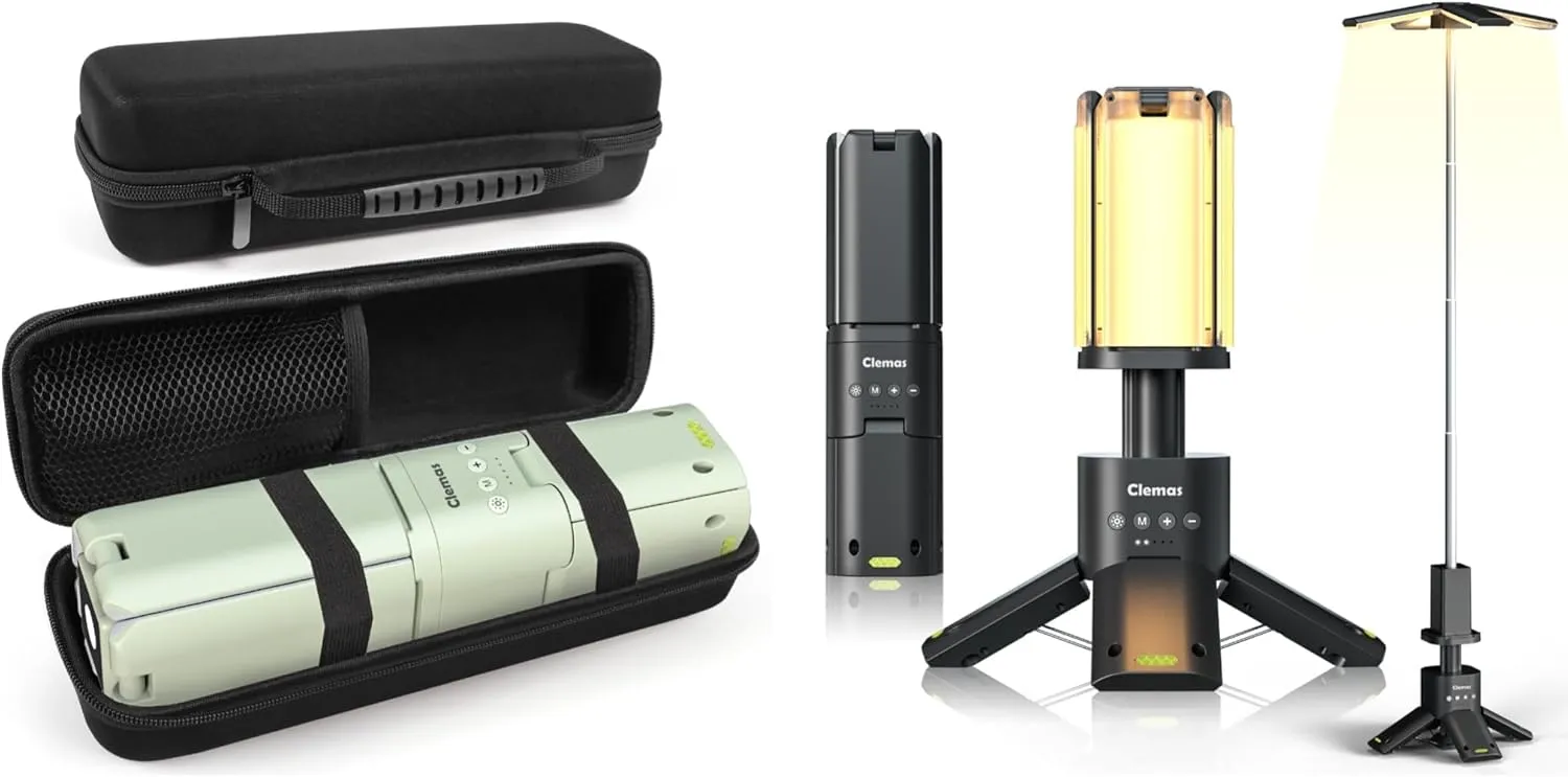 Telescopic Camping Lights Rechargeable 14000 mAh Led Multifunction Magnetic Lanterns with Storage Case