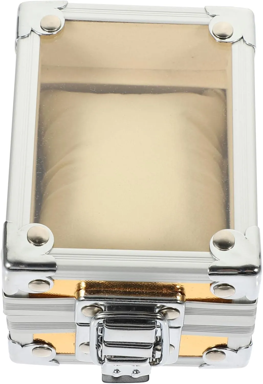 TENDYCOCO 2pcs Pocket Watch Box Boxes Portable Monitor Stand Single Slot Drawer Double Watch Winder Jewelry Winders Wrist Watch Men Bracelet Watch Case for Men Stainless Steel