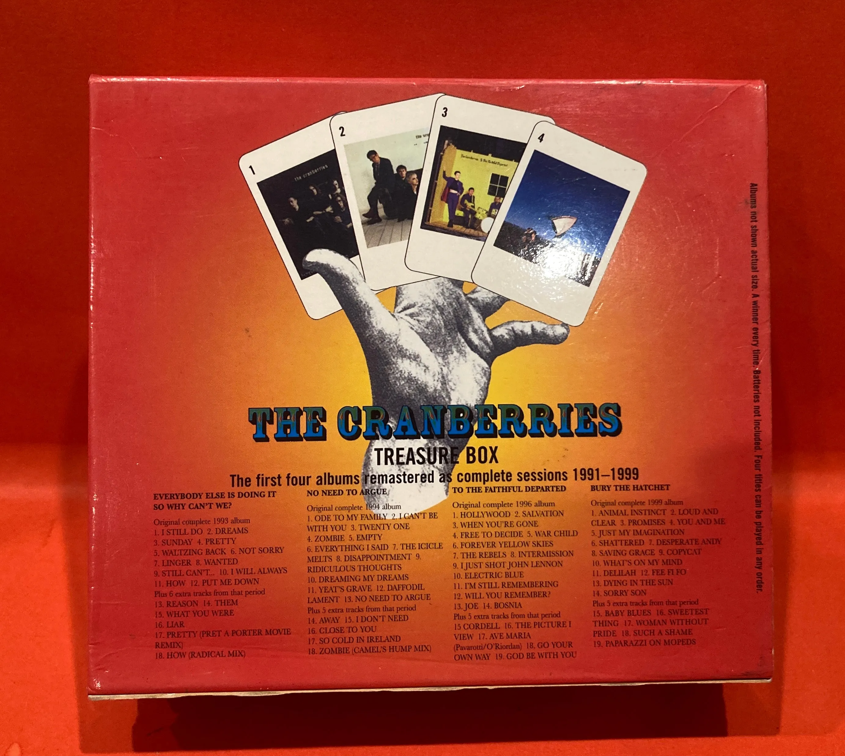 THE CRANBERRIES - TREASURE BOX - 4X CD SET