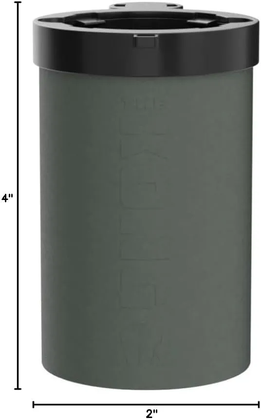 The Kong 2.0 - A Portable Can or Bottle Cooler/Cup With A Detachable, Expandable, Hose To Funnel Your Drink (Green)