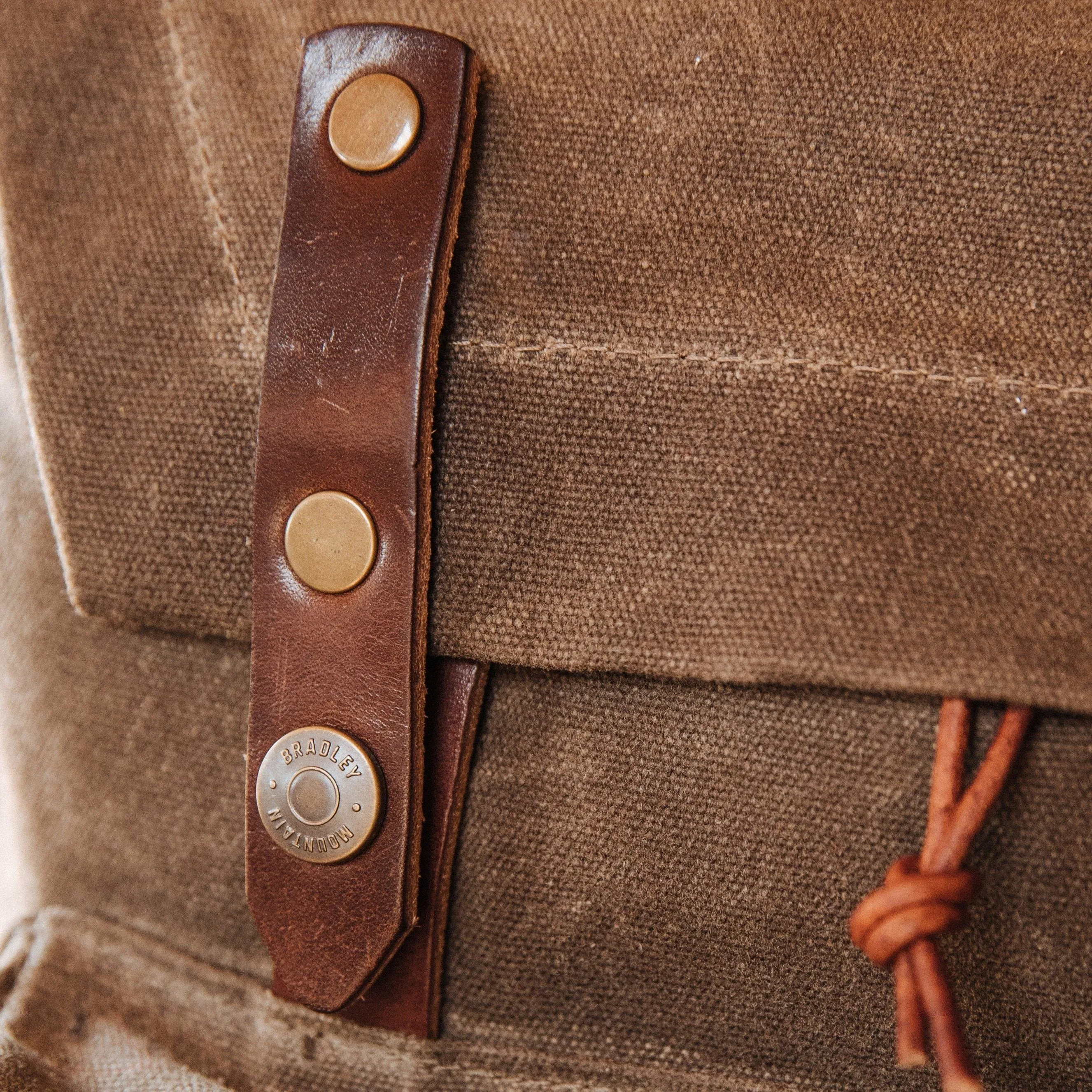 The Muir Pack Canvas Backpack | Vintage Wax Duck Canvas Backpack (Brown)