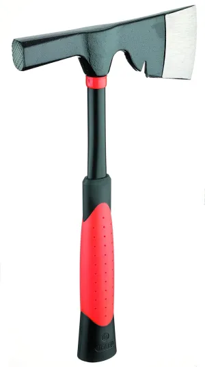 Tilers Hatchet BlackGiant, Heavy-Duty Hatchet for Tiling & Demolition, Alloyed Steel Head, C45 Tubular Steel with Reinforced Inner Pipe, 2-Component Anti-Vibration Grip, 900g