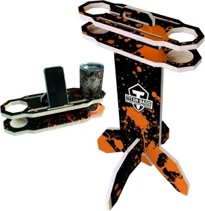 Titan Bags – Portable Drink Holder & Streaming Stand for Cornhole Games w/Integrated Slots for Tablets, Phones, & Scorecards - Perfect Pair for Cornhole Scoreboard