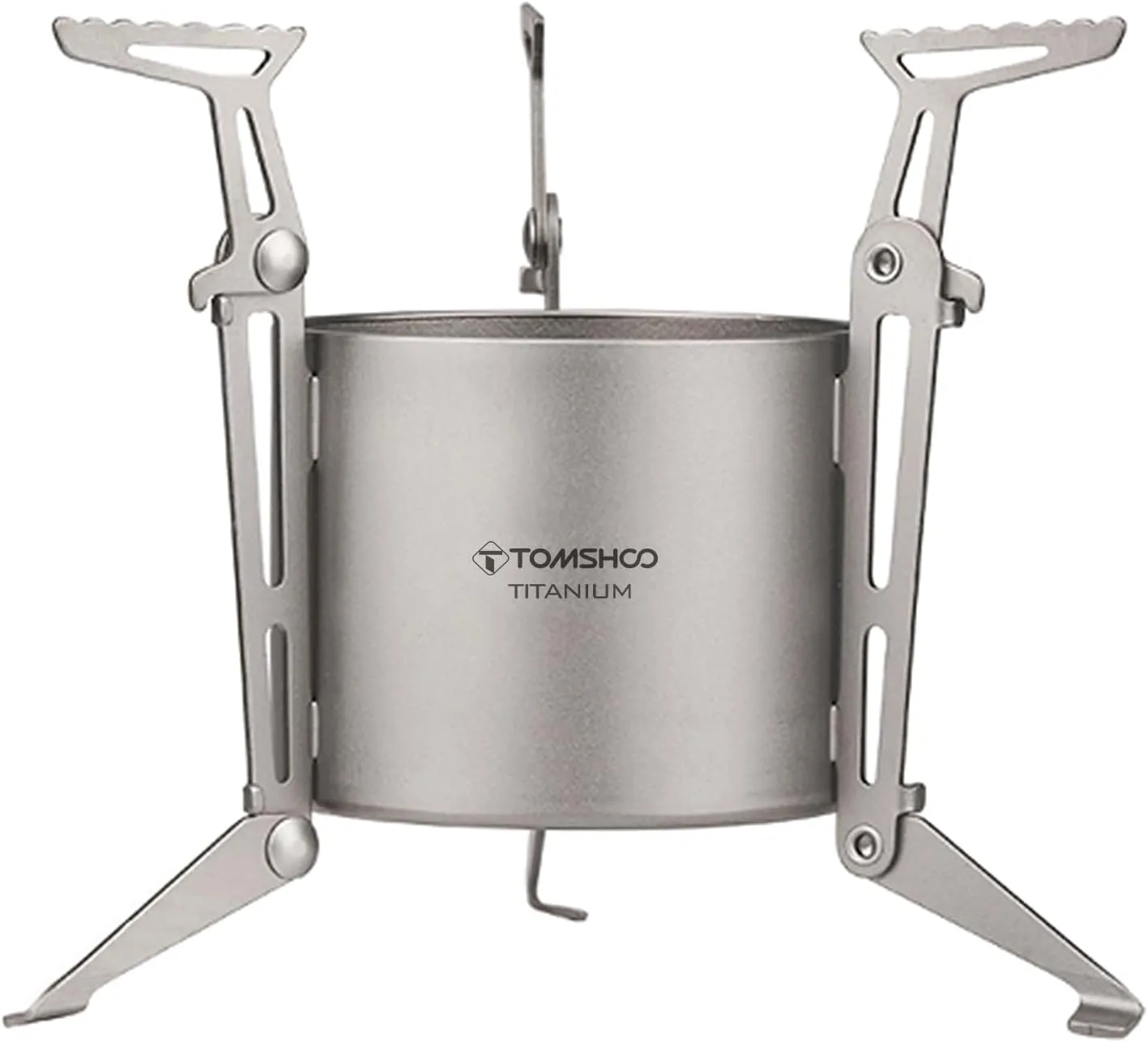 Titanium Stove with Foldable Legs and Pot Supports for Camping Hiking Backpacking Outdoor Cooking Stove,stove with lid