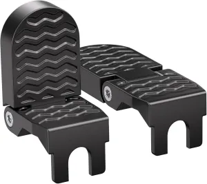 TOBWOLF 2PCS Bike Rear Pedals, Aluminium Bicycle Foot Peg, Non-Slip Ebike Foot Pegs for Passenger, Folding Rear Bicycle Footrest Pedals for E-Bike, Mountain Bike, Folding Bicycle