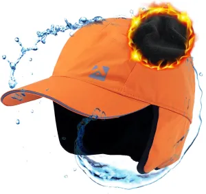 TOP-EX Oversize XL XXL Men's Waterproof Winter Baseball Cap Fleece Earflap Trapper Hat for Cold Weather Large Heads