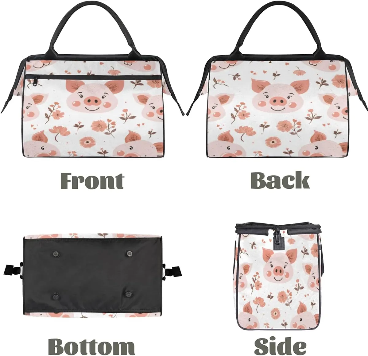 Tote Bag for Women, Lightweight Tote Bag with Zipper, Large Shoulder Bag Handbag for Travel, Work