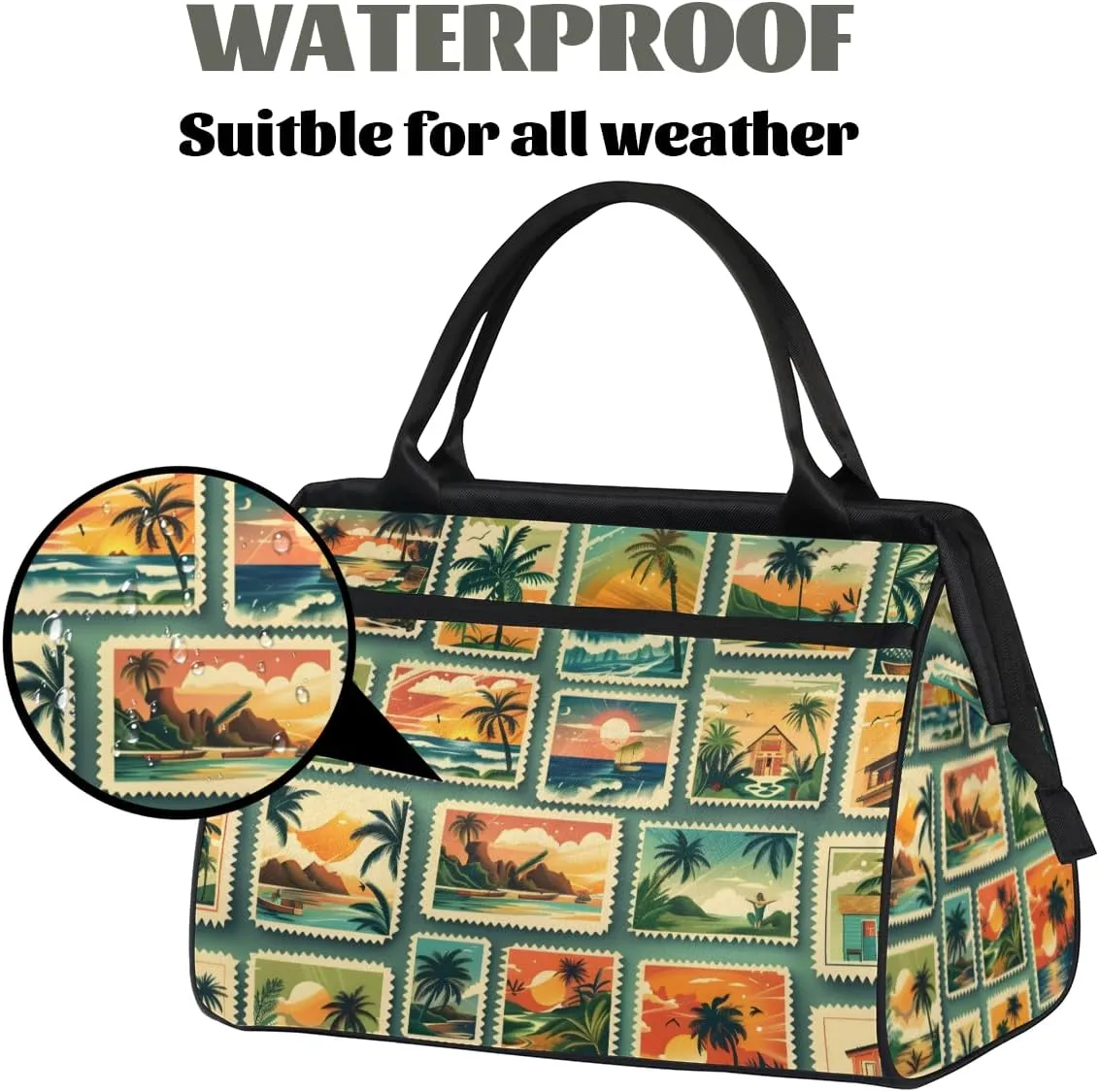Tote Bag for Women, Lightweight Tote Bag with Zipper, Large Shoulder Bag Handbag for Travel, Work