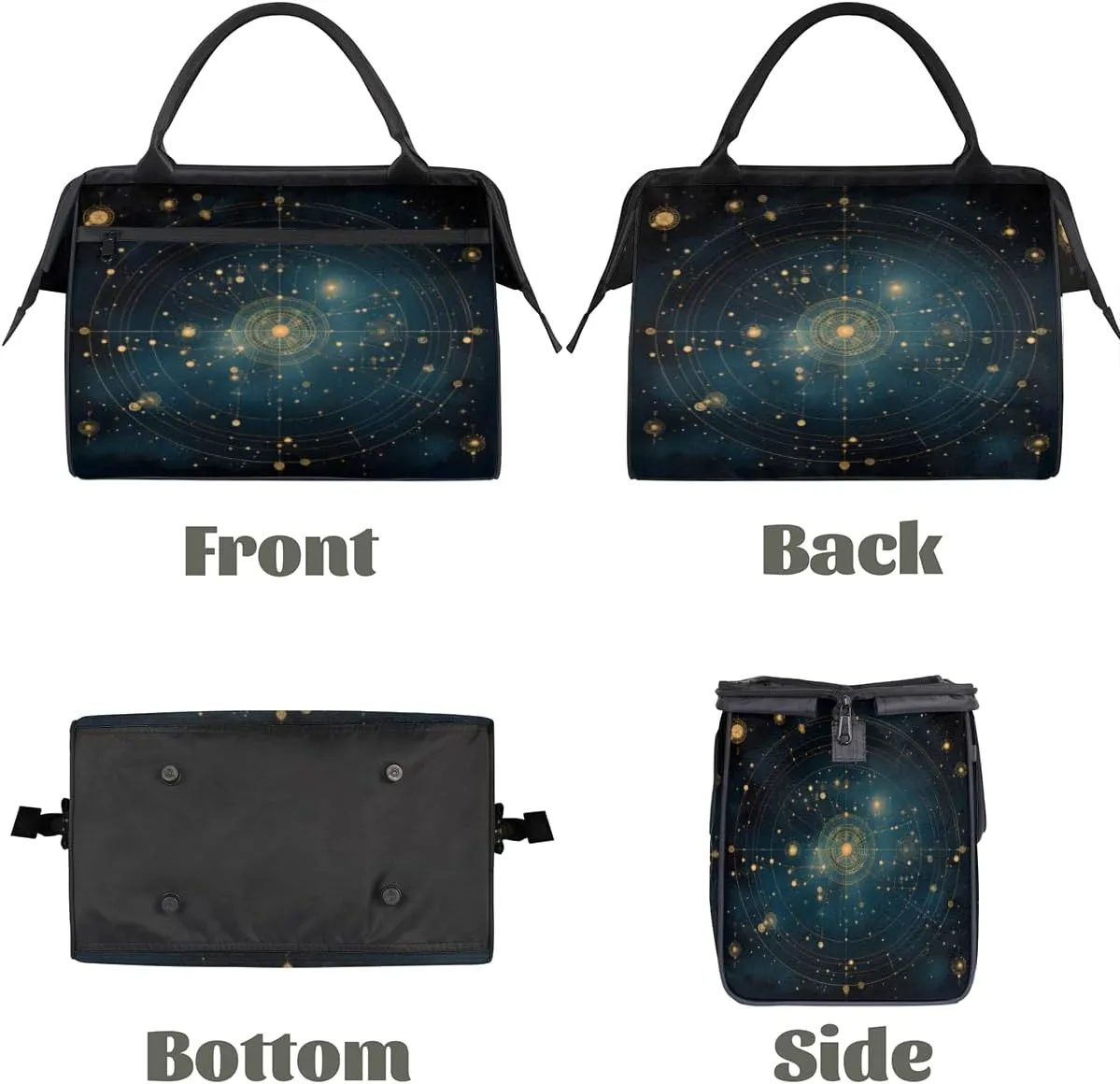 Tote Bag for Women, Lightweight Tote Bag with Zipper, Large Shoulder Bag Handbag for Travel, Work