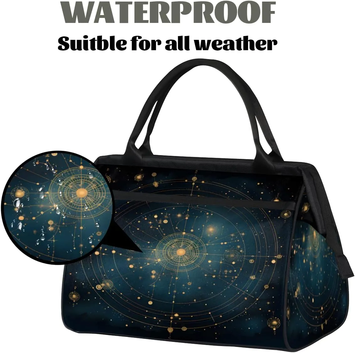 Tote Bag for Women, Lightweight Tote Bag with Zipper, Large Shoulder Bag Handbag for Travel, Work