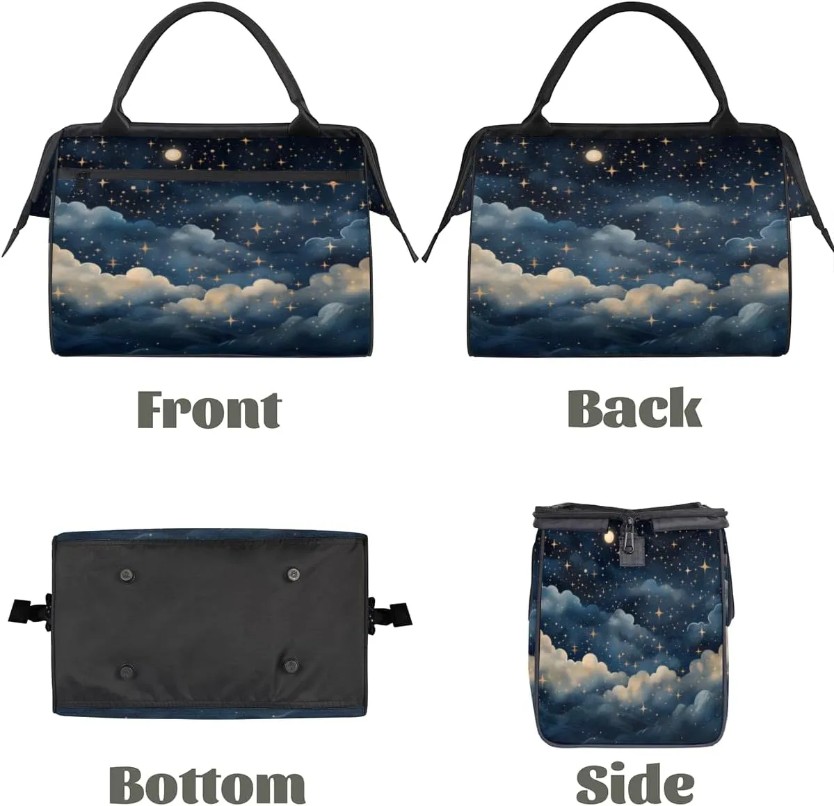 Tote Bag for Women, Lightweight Tote Bag with Zipper, Large Shoulder Bag Handbag for Travel, Work
