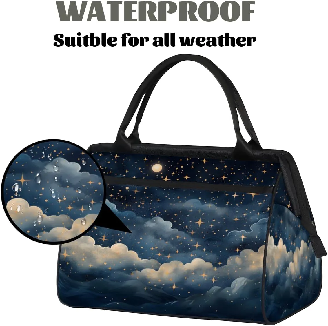 Tote Bag for Women, Lightweight Tote Bag with Zipper, Large Shoulder Bag Handbag for Travel, Work