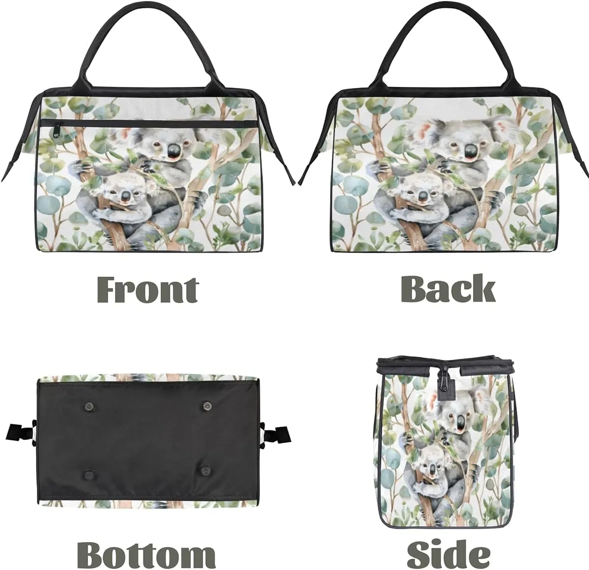 Tote Bag for Women with Zipper, Lightweight Travel Tote Bag Large Shoulder Bag Handbag for Work, Gym