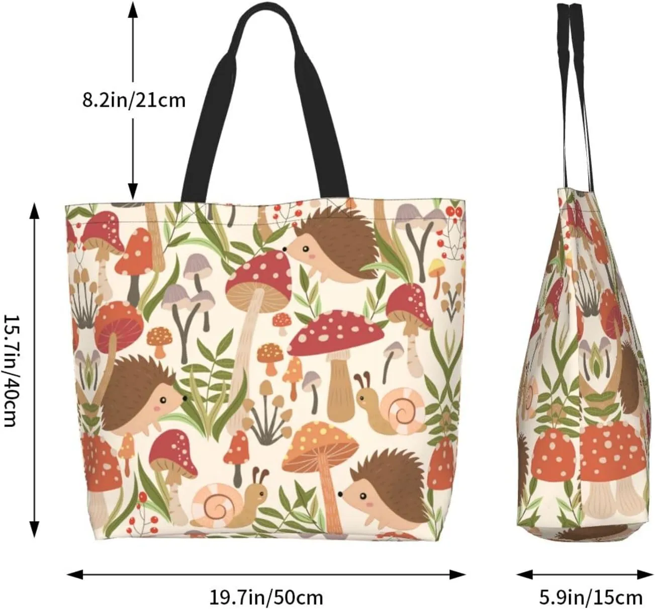 Tote Shoulder Bag Large Durable Handbag Lightweight Stylish for Daily Use-19.7x15.7x5.9 Inch