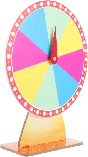 Toyvian Dry Erase Prize Wheel Stand Party Game Prize Wheel for Events Raffle Game Turntable