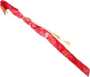 Toyvian Portable Vintage Silk Sword Bag Durable Carrying Pouch for Japanese Swords Lightweight Protective Storage with Chic Design for Outdoor Travel