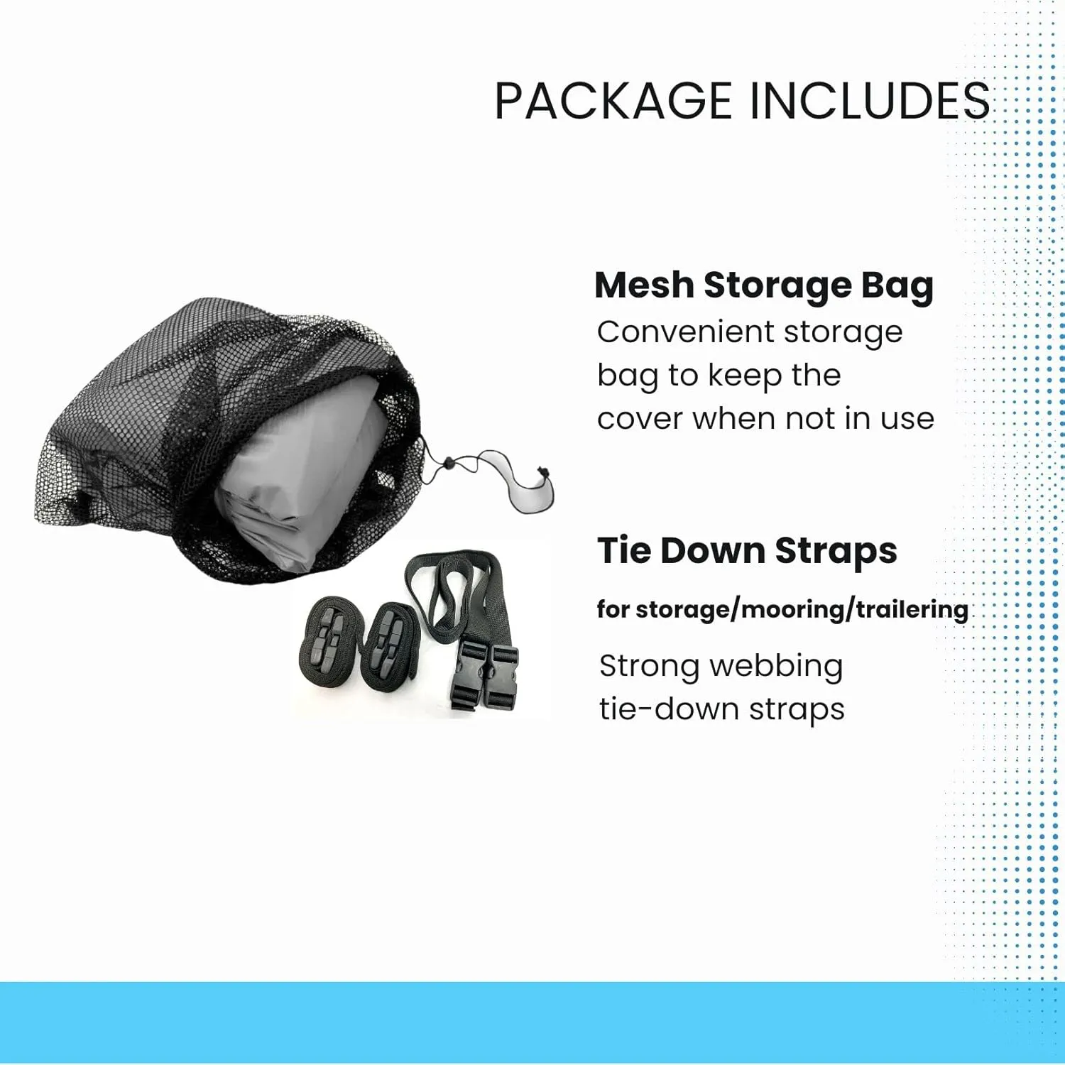 Trailerable Jet Ski Cover, Heavy Duty Waterproof Marine Grade 600D Solution-Dyed Polyester PWC Cover, Fits from 136" to 145" 3 Seater, Two Tone Black/Gray Color