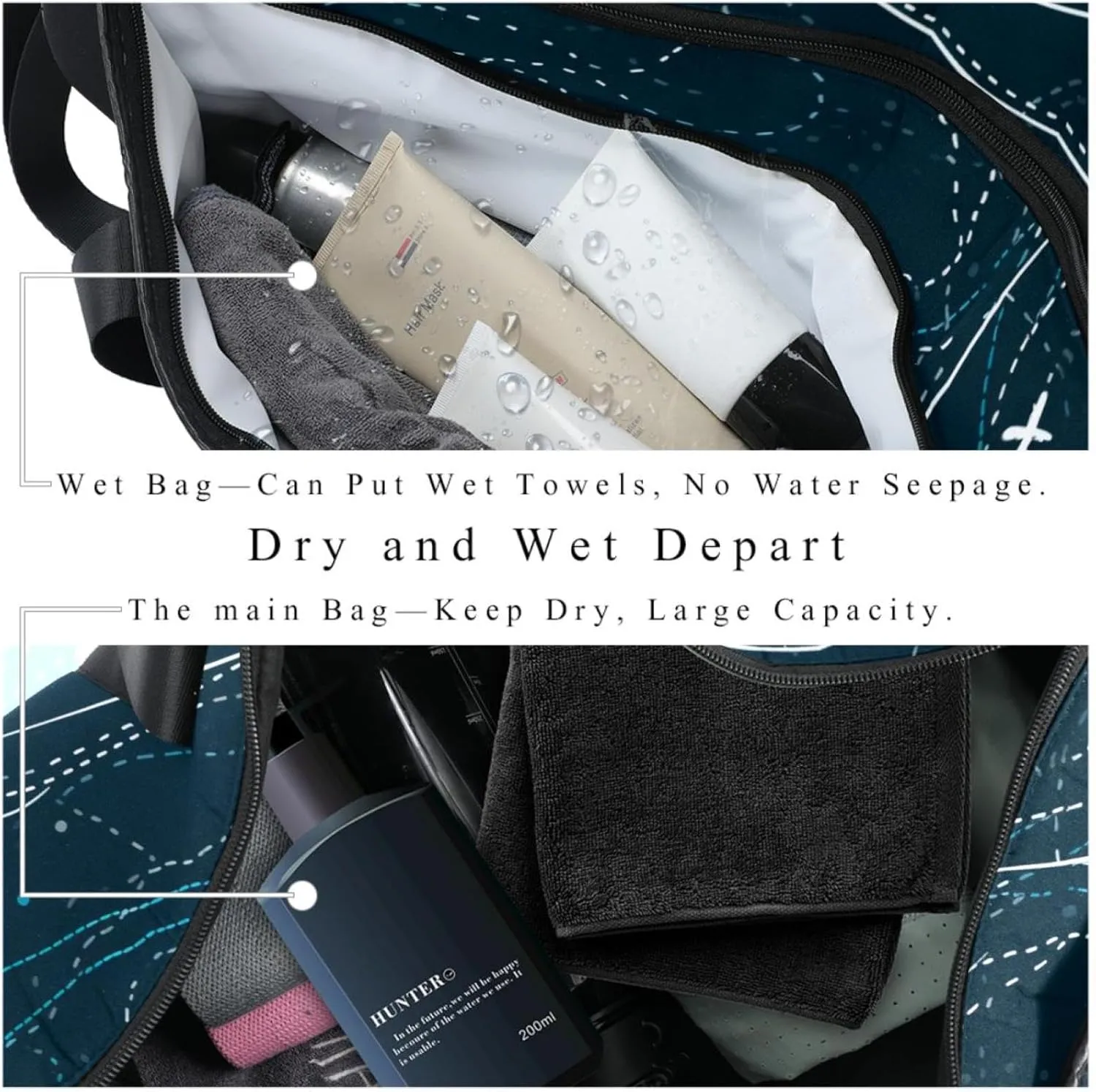 Travel Bag,Mens Gym Bag,Womens Gym Bag,Airplane Line Gray Print,Sports Bag