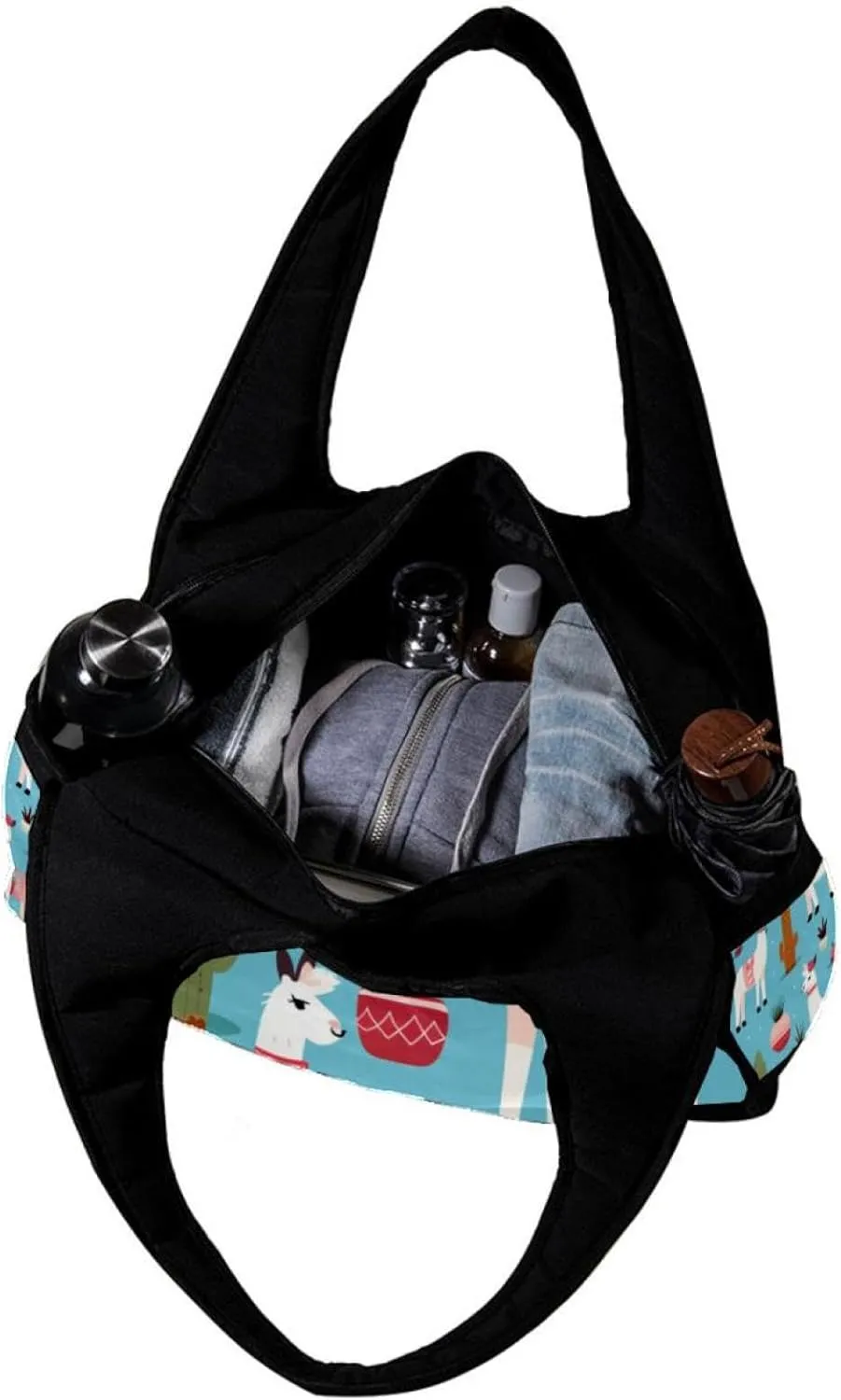 Travel Bag,Mens Gym Bag,Womens Gym Bag,Cactus Plant and Alpaca,Sports Bag
