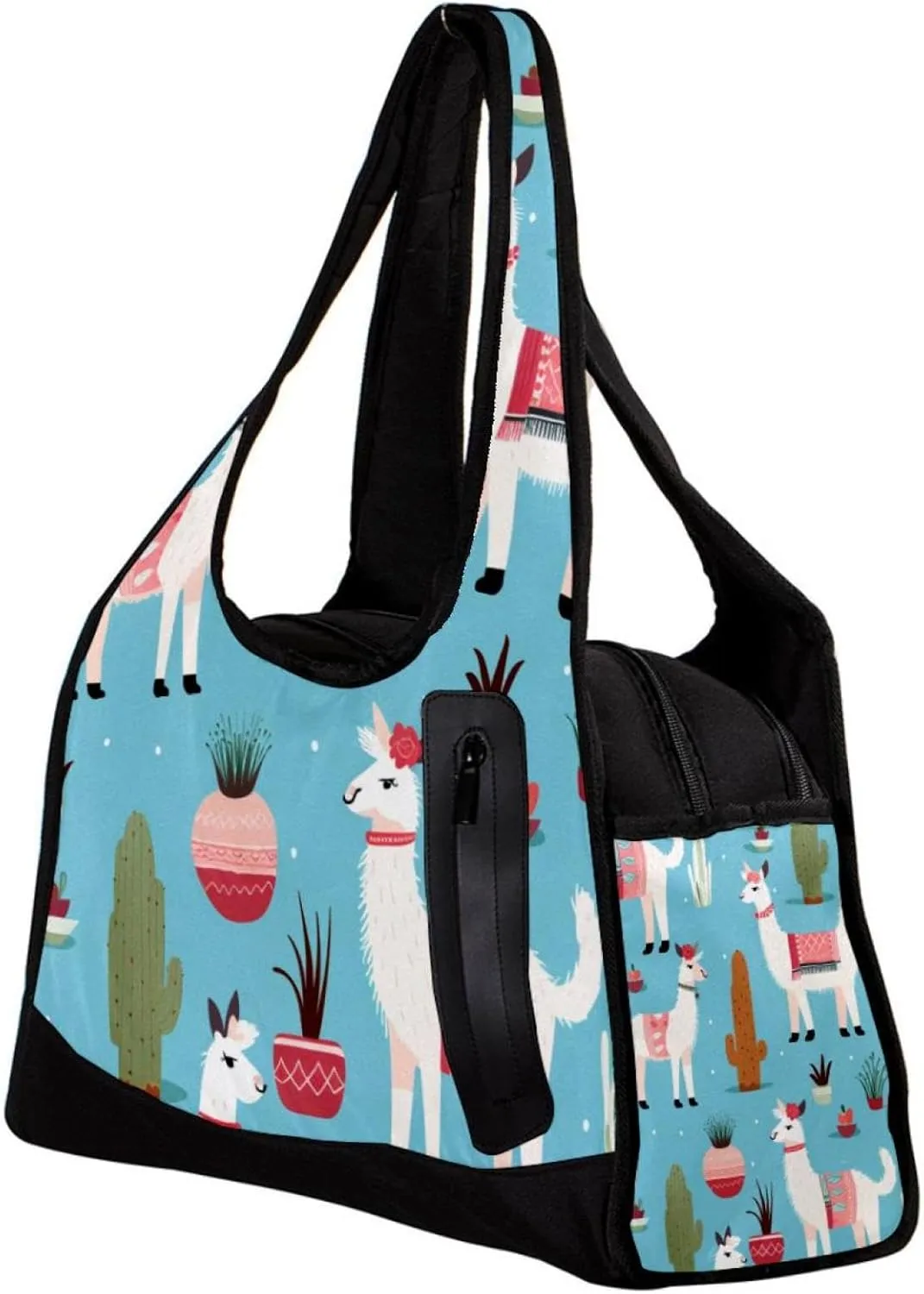 Travel Bag,Mens Gym Bag,Womens Gym Bag,Cactus Plant and Alpaca,Sports Bag