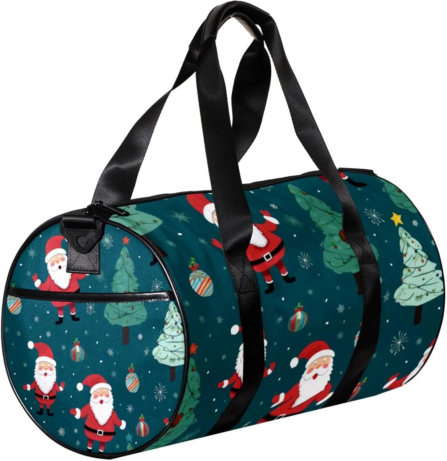 Travel Bag,Mens Gym Bag,Womens Gym Bag,Christmas Santa Claus Snowman,Sports Bag