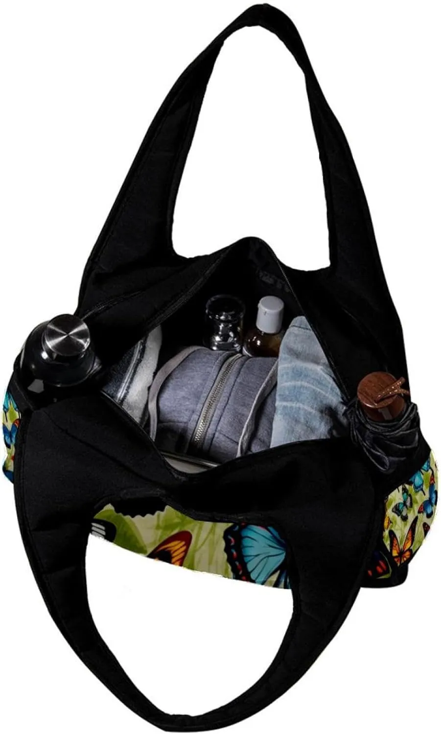 Travel Bag,Mens Gym Bag,Womens Gym Bag,Colored Butterflies,Sports Bag