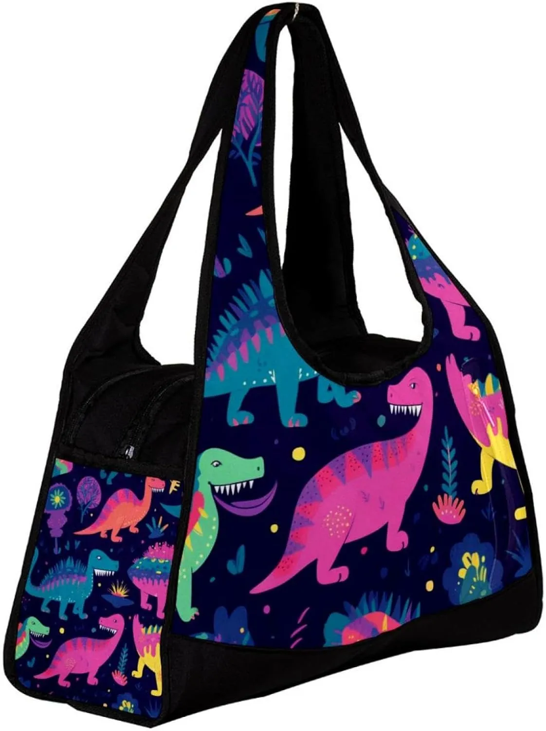 Travel Bag,Mens Gym Bag,Womens Gym Bag,Colorful Cartoon Dinosaurs,Sports Bag