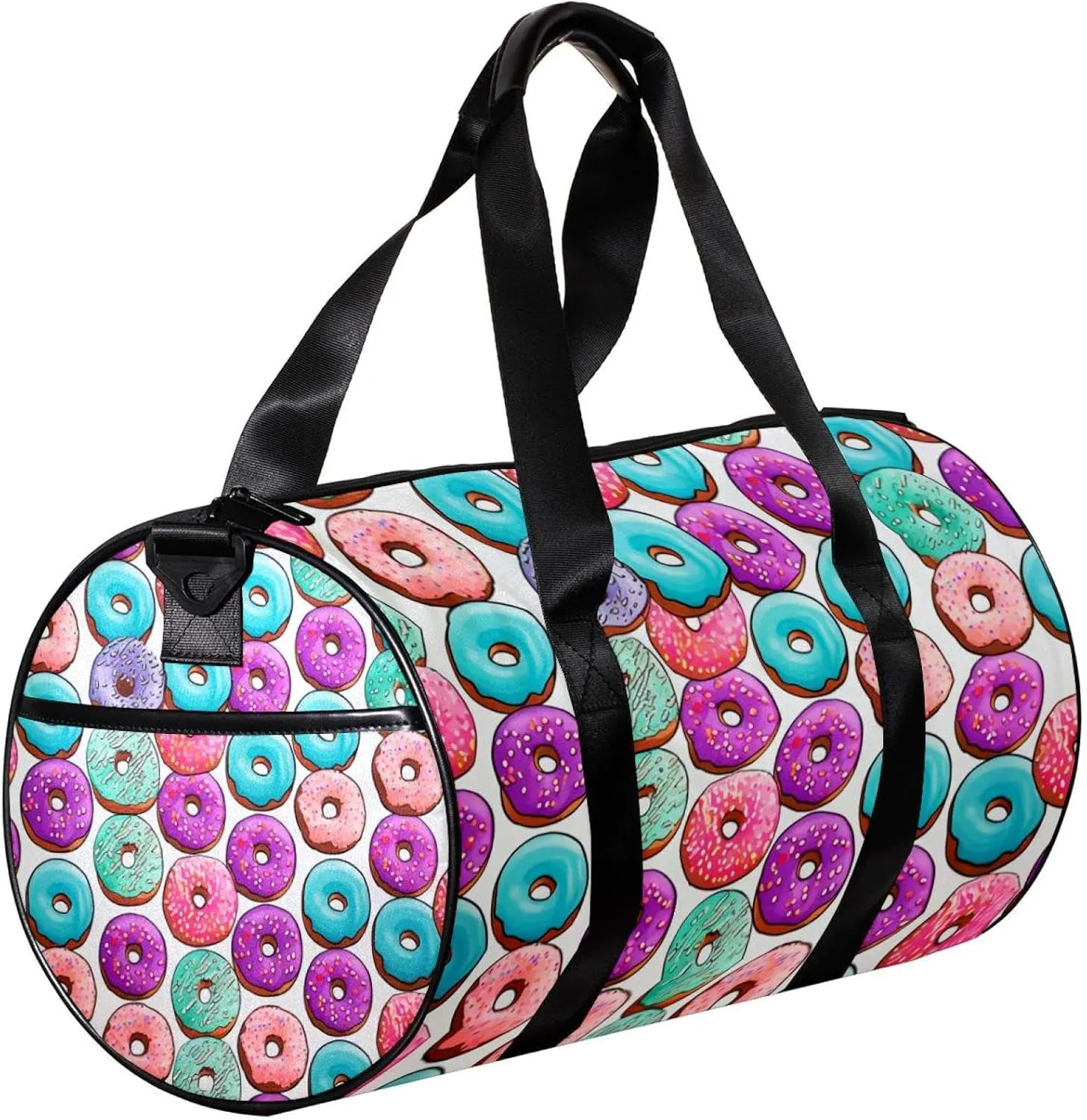 Travel Bag,Mens Gym Bag,Womens Gym Bag,Dessert Colorful Donut Sweets,Sports Bag