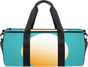 Travel Bag,Mens Gym Bag,Womens Gym Bag,Egg Cartoon Style Fried Egg,Sports Bag