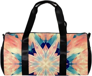 Travel Bag,Mens Gym Bag,Womens Gym Bag,Fantasy Abstract Geometry,Sports Bag