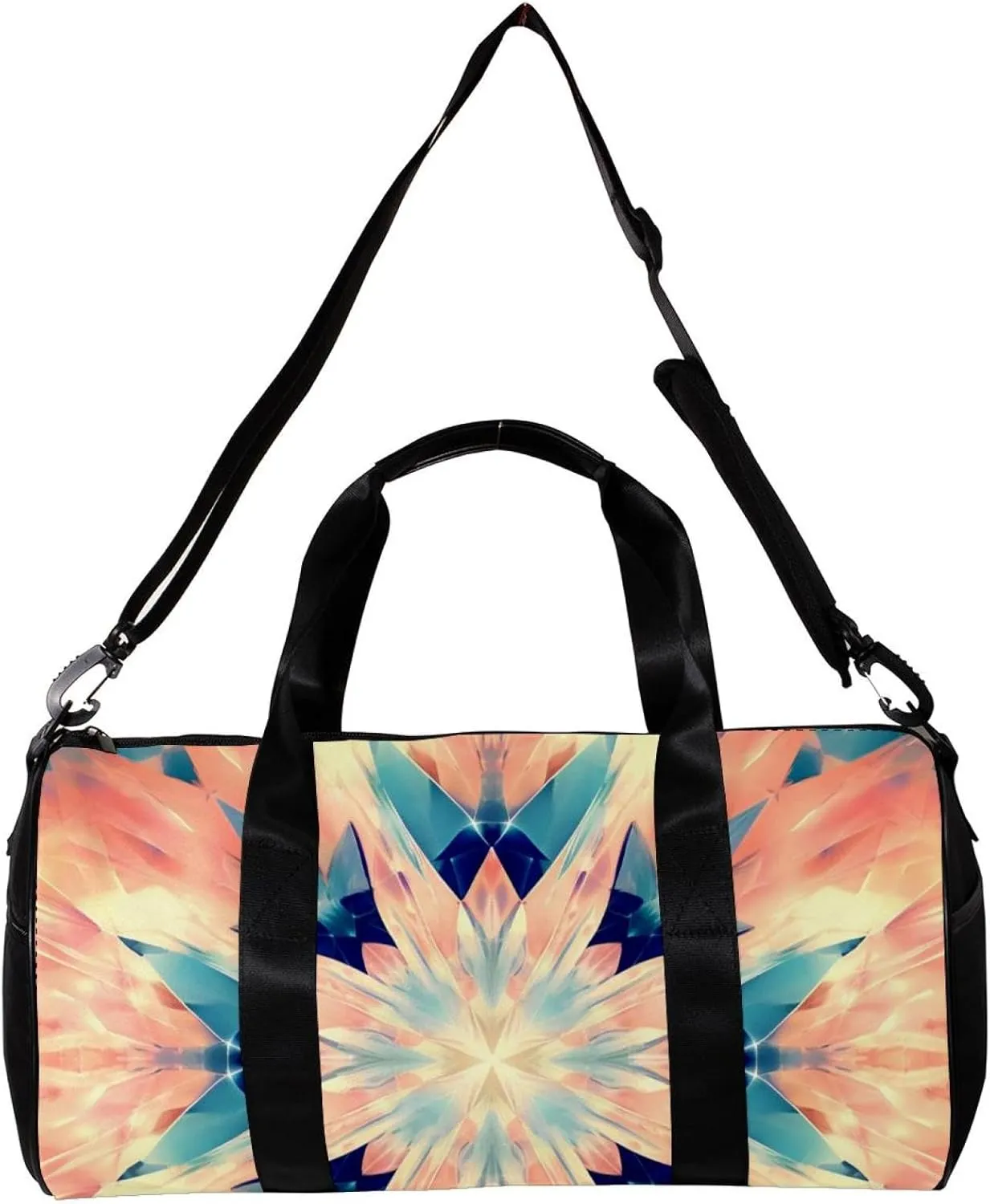 Travel Bag,Mens Gym Bag,Womens Gym Bag,Fantasy Abstract Geometry,Sports Bag