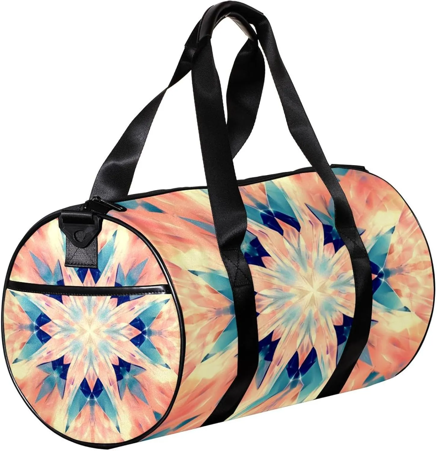 Travel Bag,Mens Gym Bag,Womens Gym Bag,Fantasy Abstract Geometry,Sports Bag