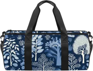 Travel Bag,Mens Gym Bag,Womens Gym Bag,Forest Plant Animal Night,Sports Bag