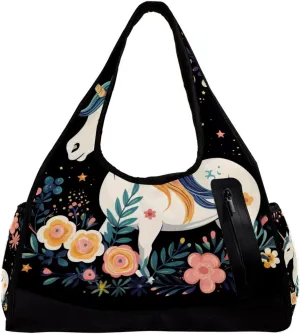 Travel Bag,Mens Gym Bag,Womens Gym Bag,Unicorns Cloud Moon,Sports Bag