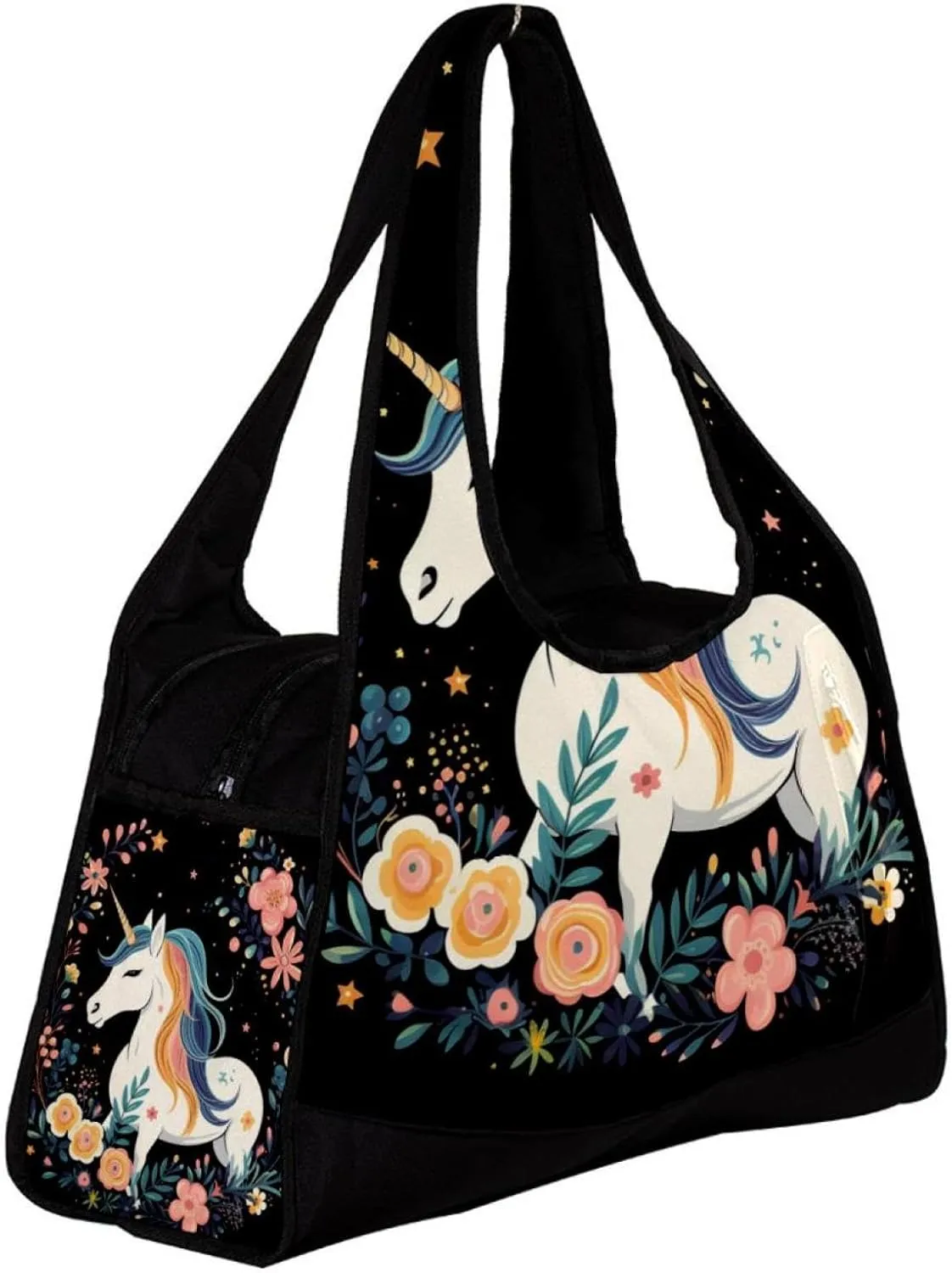 Travel Bag,Mens Gym Bag,Womens Gym Bag,Unicorns Cloud Moon,Sports Bag