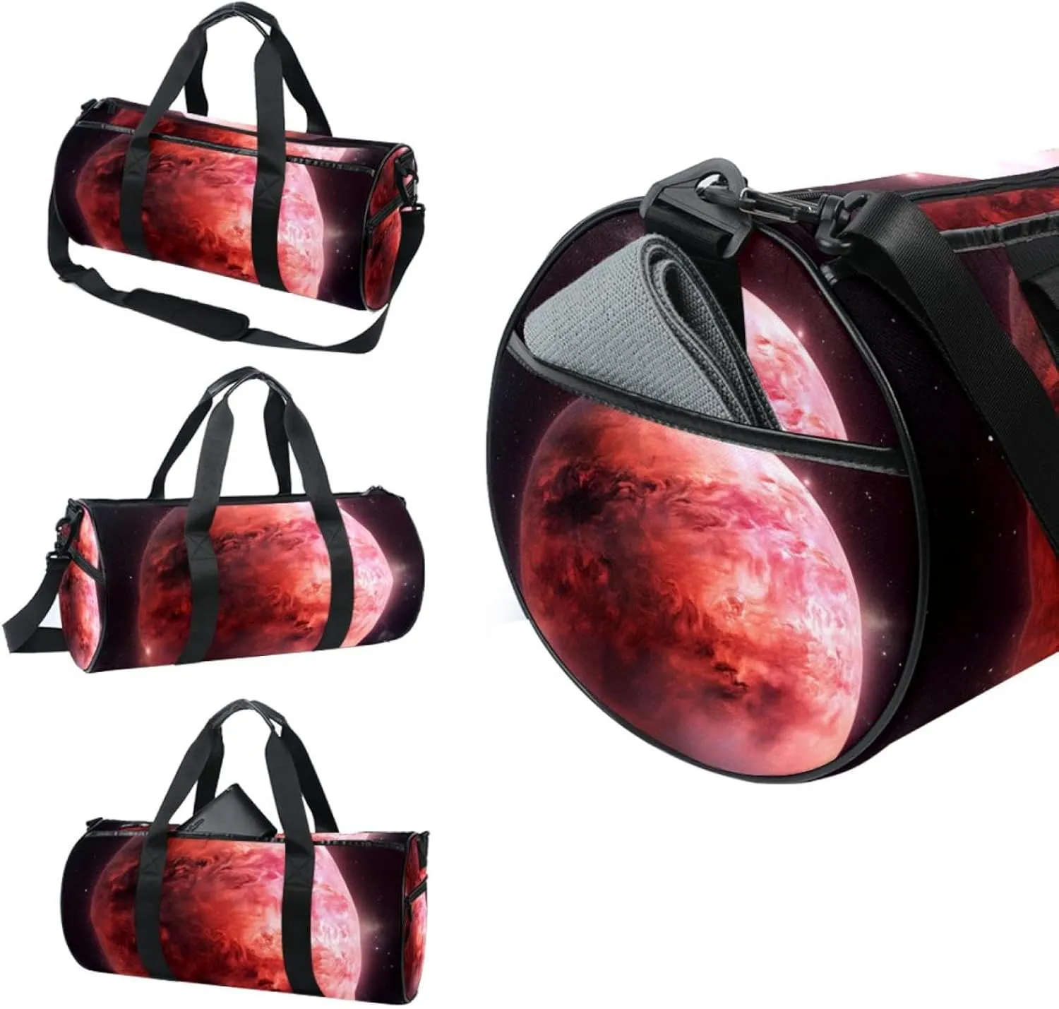 Travel Bag,Mens Gym Bag,Womens Gym Bag,Universe Space Planet Galaxy,Sports Bag