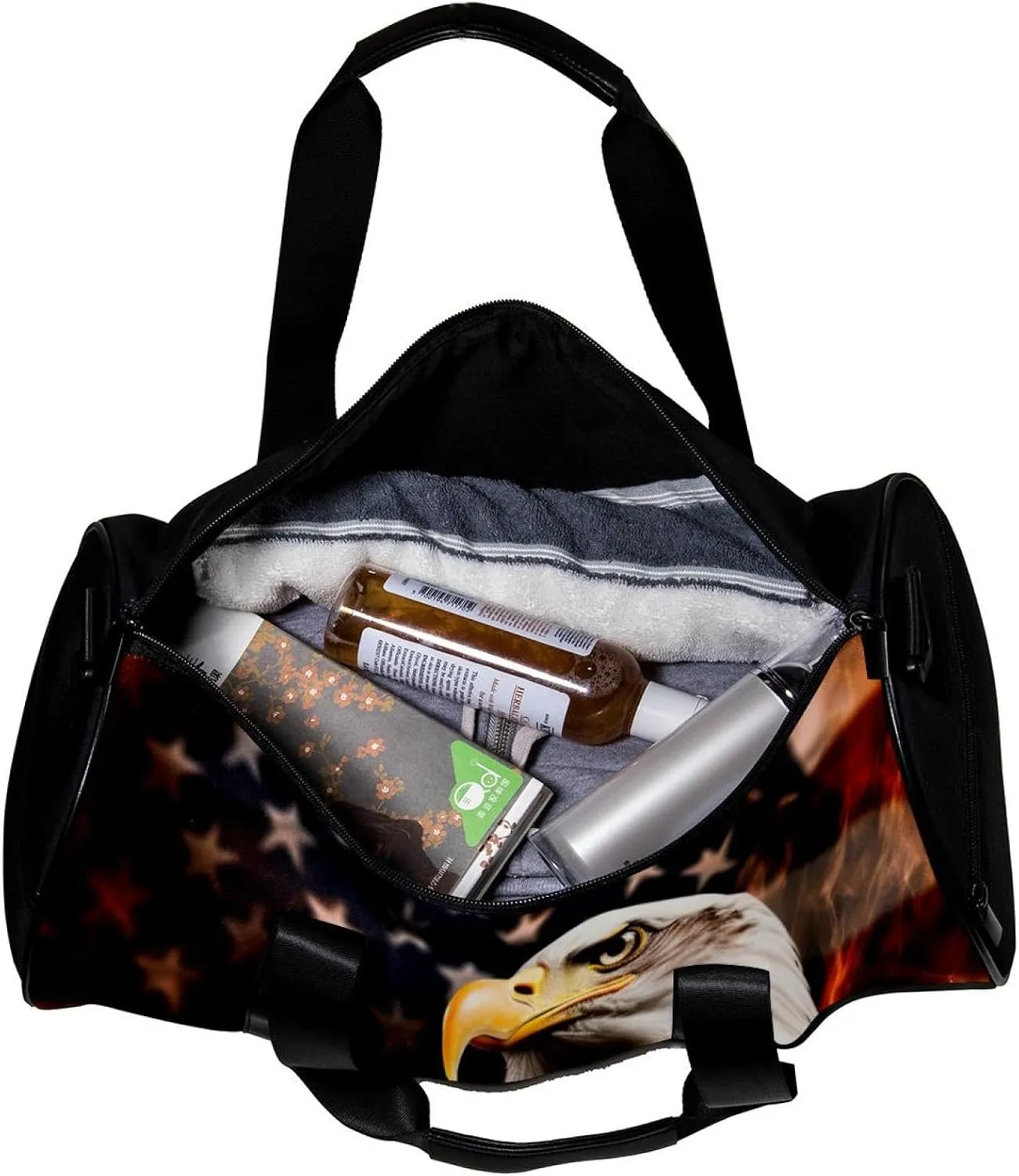 Travel Bag,Mens Gym Bag,Womens Gym Bag,Usa Flag Eagle,Sports Bag