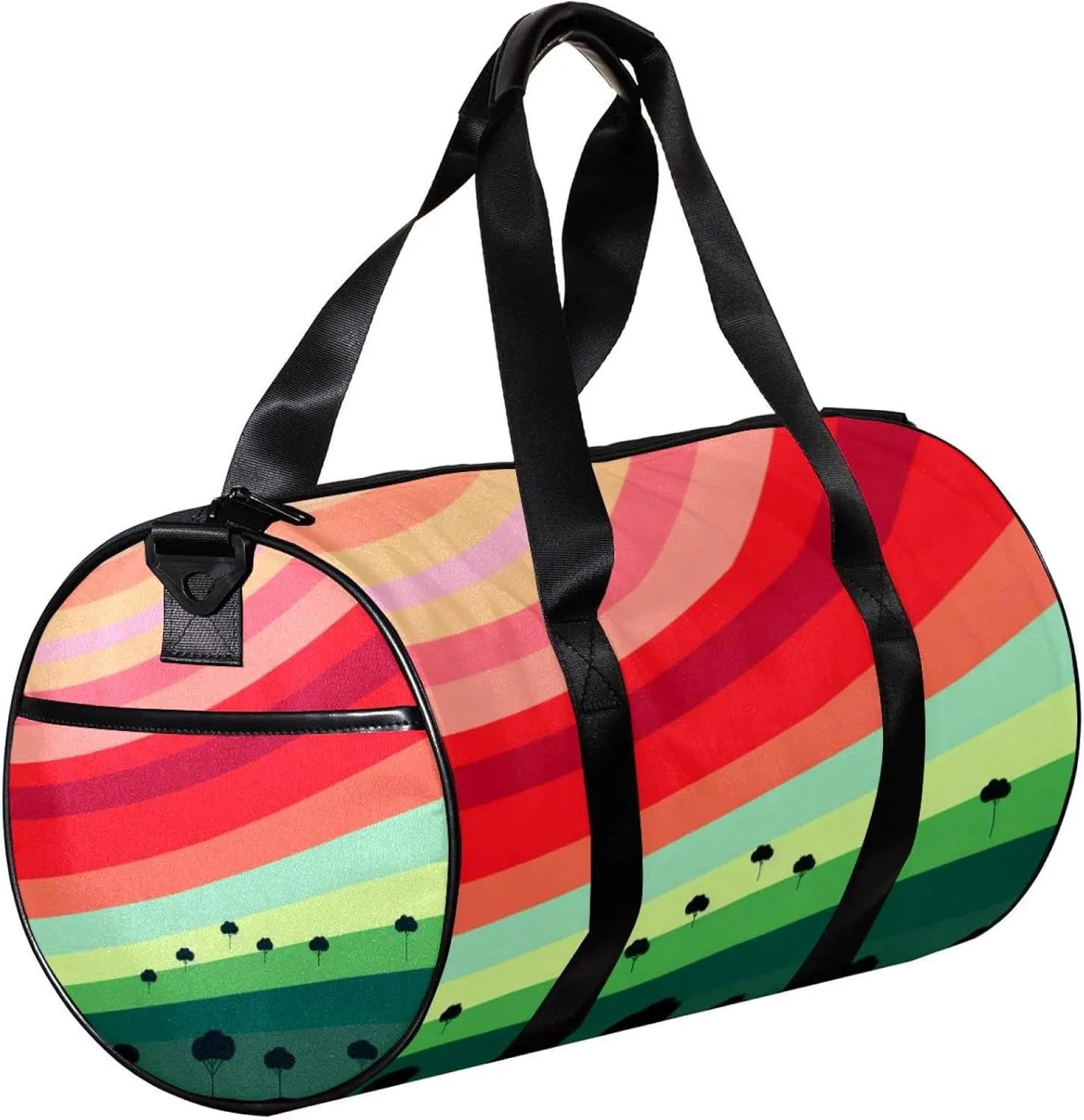 Travel Bag,Mens Gym Bag,Womens Gym Bag,Watermelon Stripes,Sports Bag