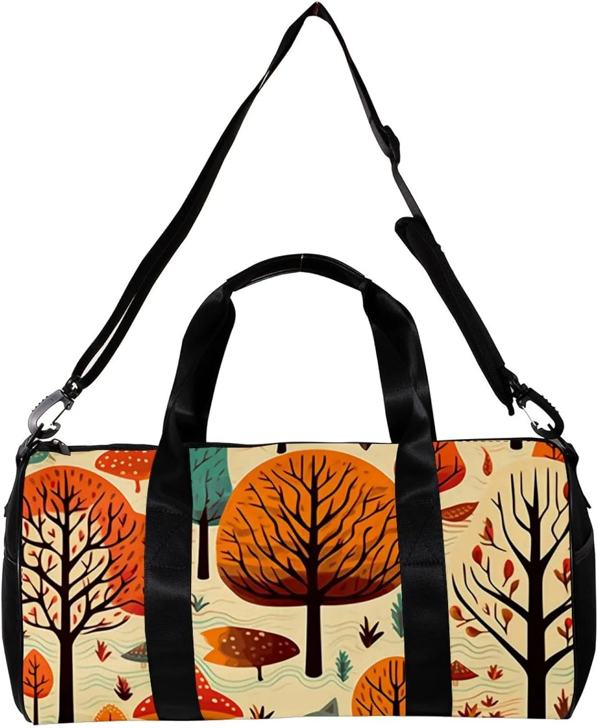 Travel Bag,Mens Gym Bag,Womens Gym Bag,Woodland Bird Plant,Sports Bag