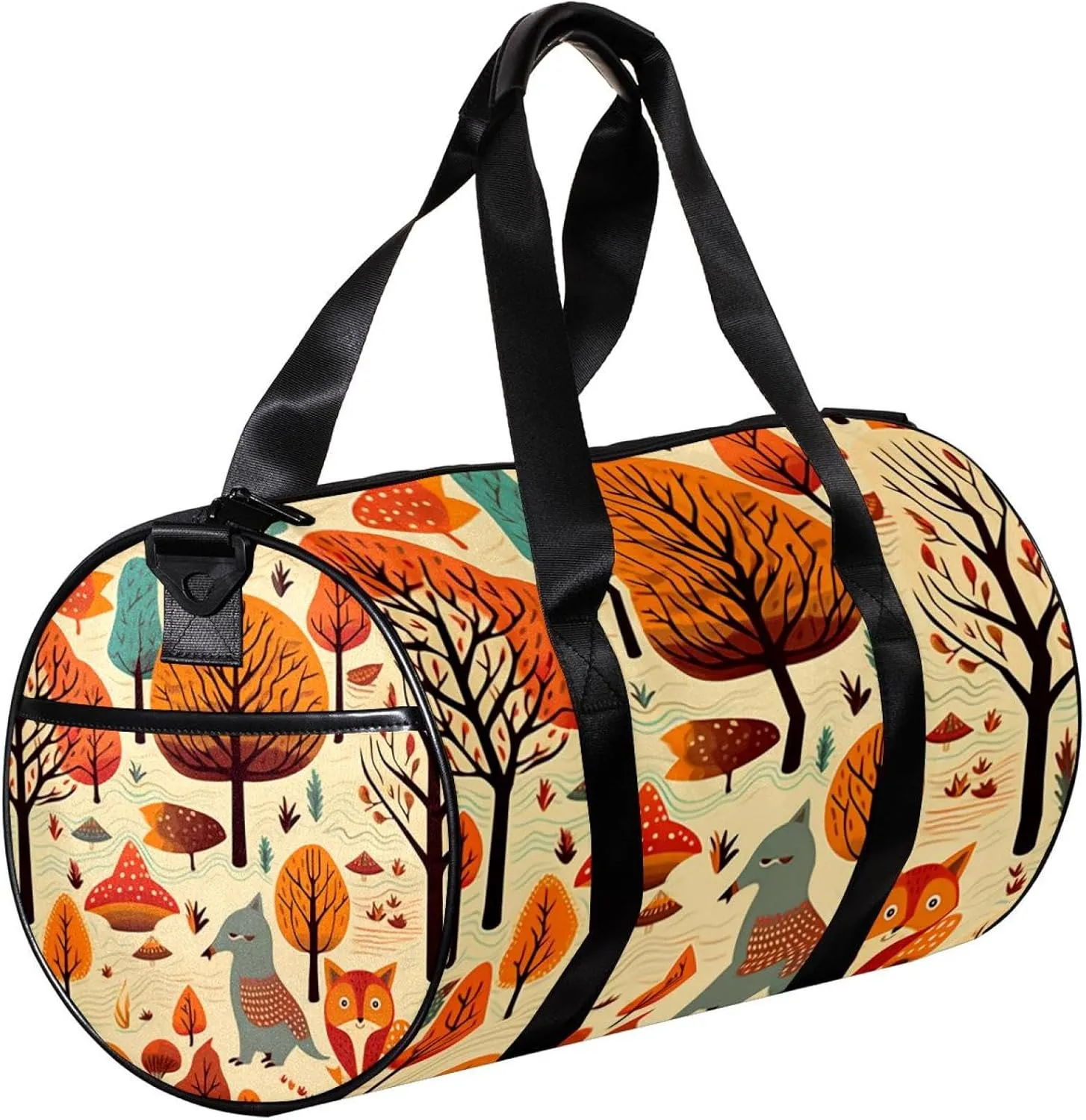 Travel Bag,Mens Gym Bag,Womens Gym Bag,Woodland Bird Plant,Sports Bag