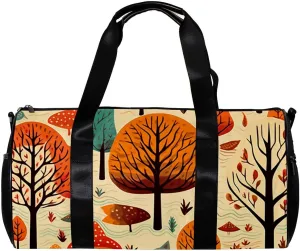 Travel Bag,Mens Gym Bag,Womens Gym Bag,Woodland Bird Plant,Sports Bag