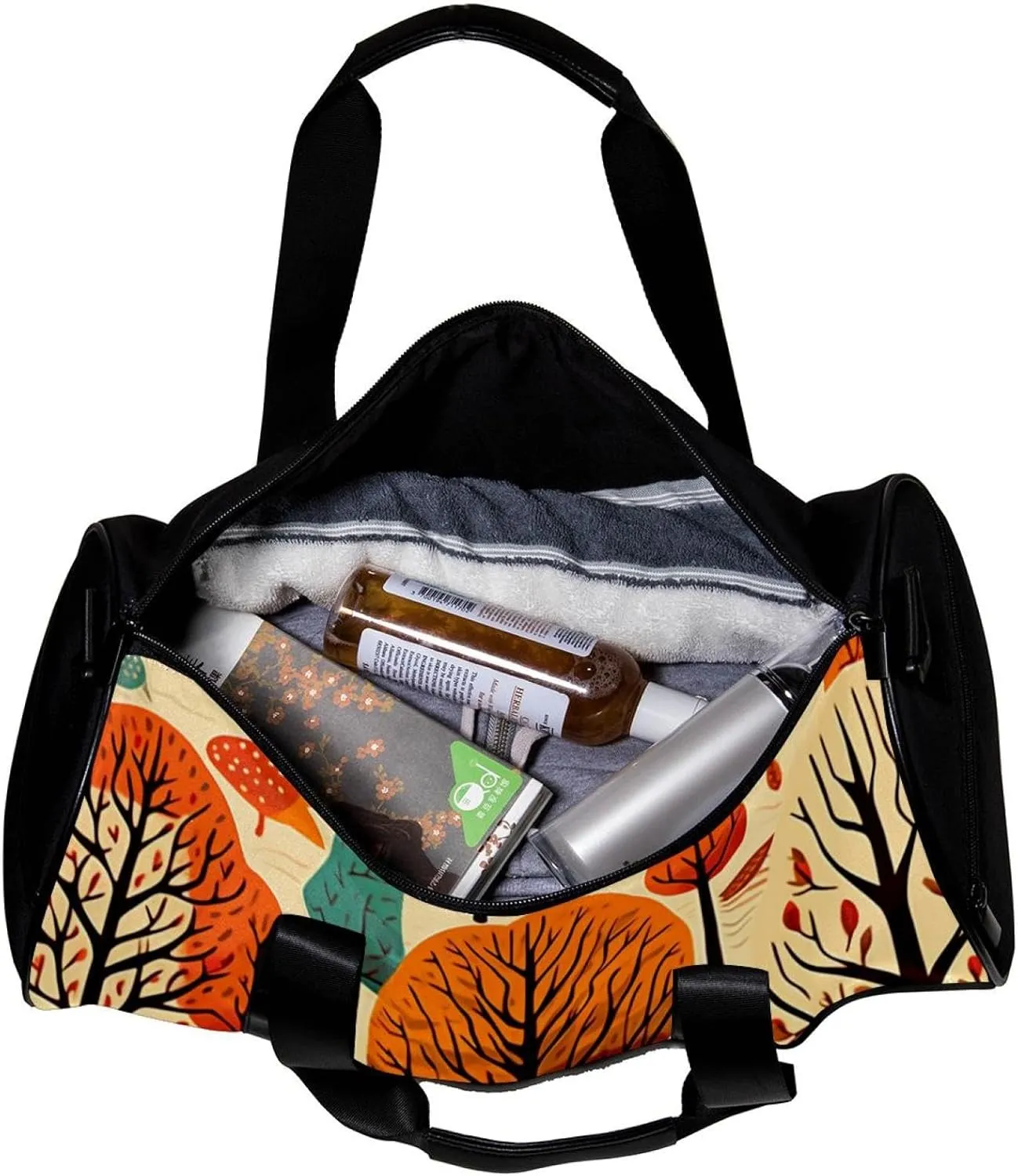 Travel Bag,Mens Gym Bag,Womens Gym Bag,Woodland Bird Plant,Sports Bag