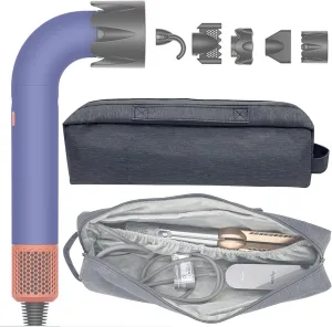 Travel Case Compatible with Supersonic r Hair Dryers, Portable Supersonic Travel Storage Bag, Carrying Case Organizer for Shark Flexstyle and Attachments