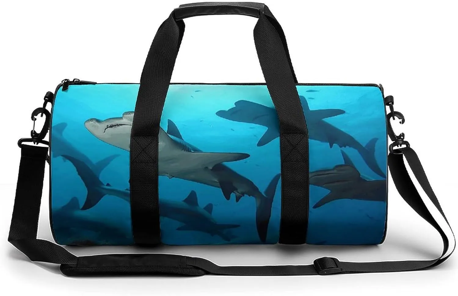 Travel Duffel Bag for Men And Women,Hammerhead Sharks Waterproof Sports Fitness Bag Portable Travel Duffel Bag