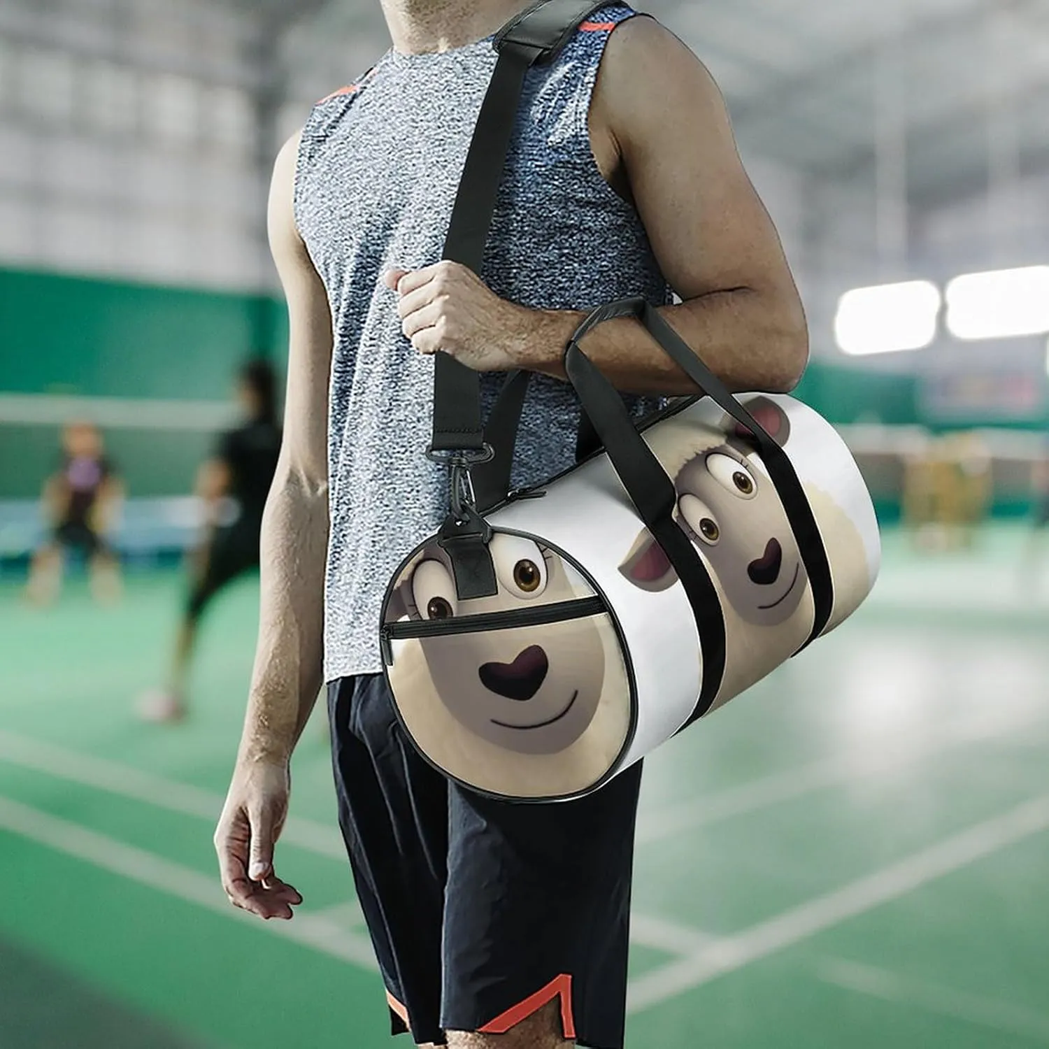 Travel Duffel Bag for Men And Women,Sheep Waterproof Sports Fitness Bag Portable Travel Duffel Bag
