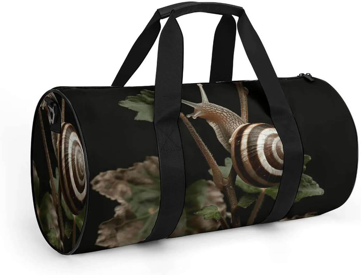 Travel Duffel Bag for Men And Women,Snail on Stem Waterproof Sports Fitness Bag Portable Travel Duffel Bag