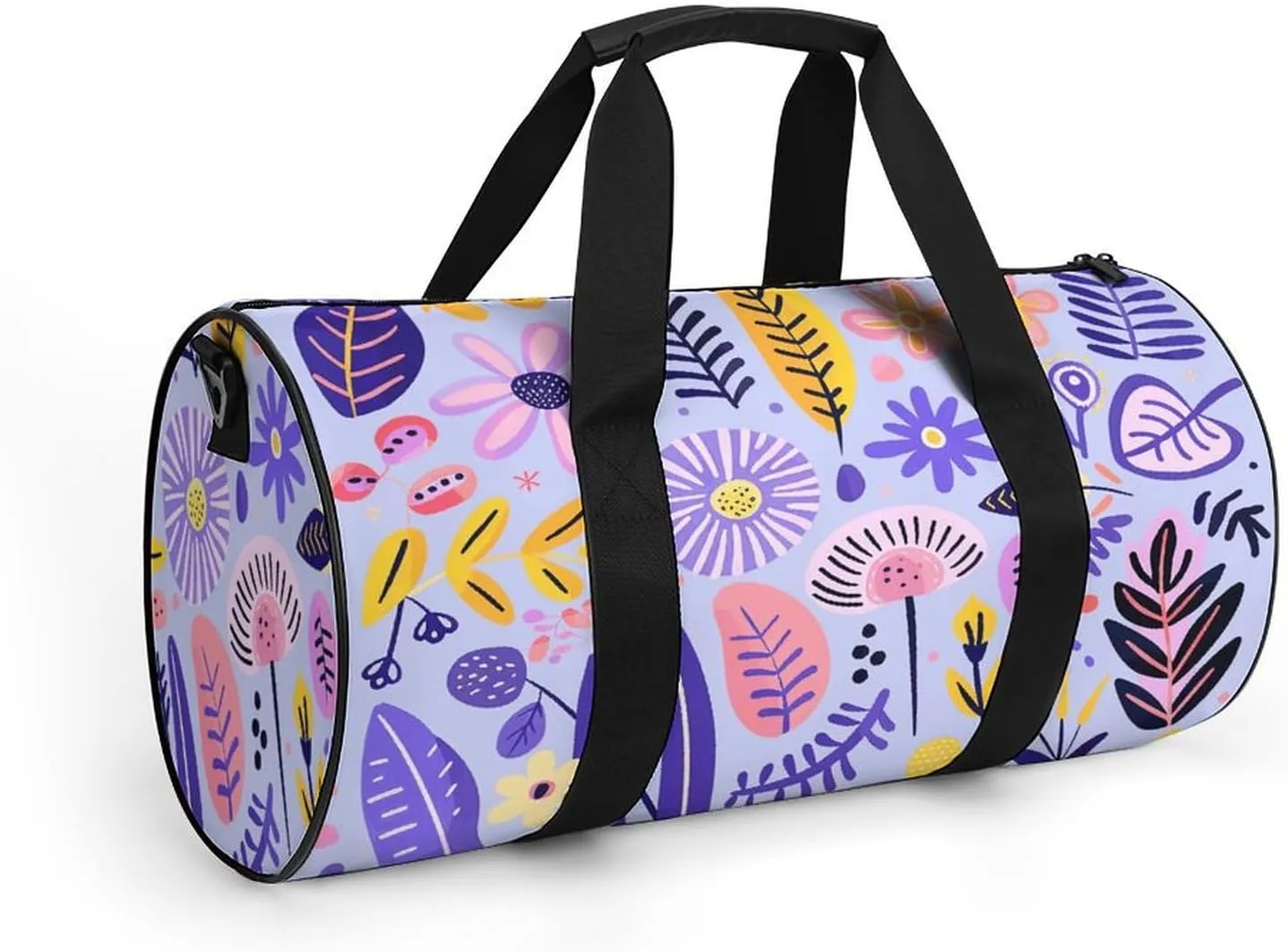 Travel Duffel Bag for Men And Women,Soft Purple Pattern Waterproof Sports Fitness Bag Portable Travel Duffel Bag